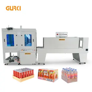 Automatic Bottle Shrink Wrap Packing Machine Heat Tunnel Sealer Wrapper Auto Shrink Sleeve Wrapping Packaging Machine