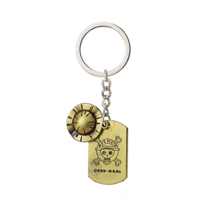 Collier ras du cou pour homme, pendentif en alliage de zinc plaqué bronze antique avec logo tête de mort et chapeau de paille de <span class=keywords><strong>Luffy</strong></span>, inspiré de l'anime One Piece, chaîne serpent - Product Image 4