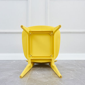 2025 venta al por mayor All PP silla jardín plástico comedor silla colorida resistente plástico silla lateral pequeña - Product Image 5