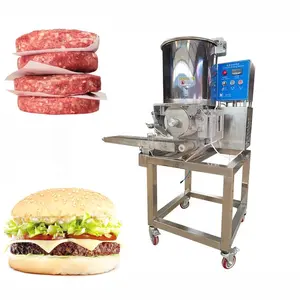 Mesin pembuat pembentuk daging Hamburger otomatis