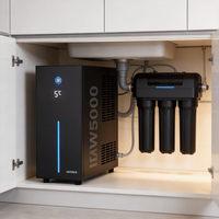 Refroidisseur d'eau sous évier de cuisine CW5000 avec détecteur de fuite intégré, économie d'énergie, refroidisseur d'eau instantanée sous comptoir