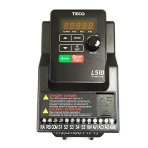 Variateur de fréquence TECO L510-2P2 Mini 0,2 kW 220 V, conception compacte, utilisation facile, variateur AC pour le contrôle de la vitesse des petits moteurs, économique - Product Image 1