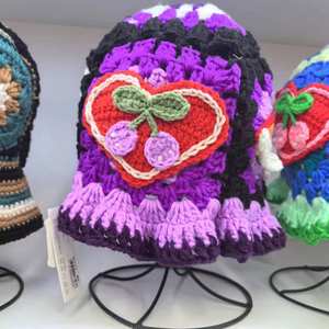 Gorro de Punto Verde hecho <span class=keywords><strong>a</strong></span> mano, gorro de playa tejido de ganchillo informal <span class=keywords><strong>a</strong></span> la moda para pesca, viajes, ciclismo, uso diario - Product Image 5