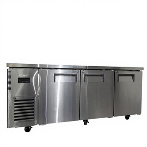 Réfrigérateur commercial sous comptoir à 3 portes DMUR18-3, 2~-8 ℃   Réfrigérateur de comptoir en acier inoxydable pour cuisines, restaurants et services de traiteur - Product Image 1