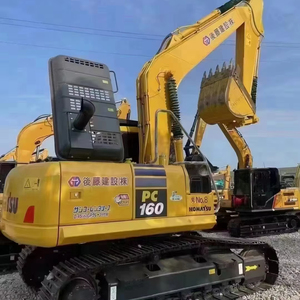 Komatsu original d'occasion certifié CE avec godet pelle Komatsu PC160 16TON d'occasion pelle Komatsu de fabrication japonaise à vendre - Product Image 1