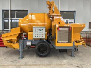ปั๊มคอนกรีตผสมพร้อม JBS40 เครื่องผสมคอนกรีตรถพ่วงดีเซลแบบพกพาพร้อมปั๊มสําหรับอาคารบ้าน - Product Image 6