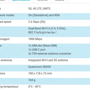 Router Portátil 5G ZTE U50 - WiFi 6, Batería de 4500 mAh - Product Image 4