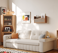 Ausziehbares Schlafsofa für Wohnzimmer Villa Casual Couch mit Stauraum Lounge Modulares Ecksofa Camas