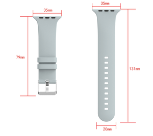 Cinturino in Silicone con Fibbia Metallica Compatibile con <span class=keywords><strong>Apple</strong></span> <span class=keywords><strong>Watch</strong></span> Ultra 9876543210 <span class=keywords><strong>SE</strong></span> Sport - Product Image 3