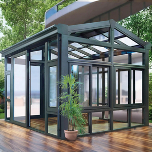 Véranda préfabriquée en aluminium et verre pour jardin, hôtel, usage commercial, double vitrage, étanche, coupe-vent, utilisable toute l'année - Product Image 5