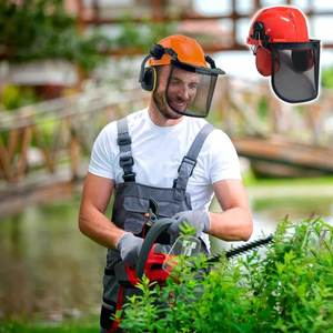 <b>Garden</b> <b>Tools</b> <b>Accessories</b> Protective Helmet with Visor - Product Image 4