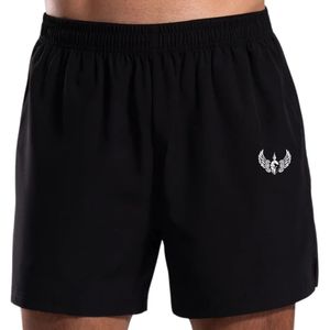 Shorts de sport pour hommes noirs, respirants, à séchage rapide, pour la course à pied et la gym, avec taille élastique, vêtements de sport athlétiques - Product Image 3