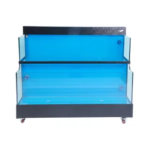 Twee Lagen Zeevruchten Glasvezel Aquarium Stand Chiller Zeewater Zeevruchten Kreeft Aquarium Filter Tank Hotel