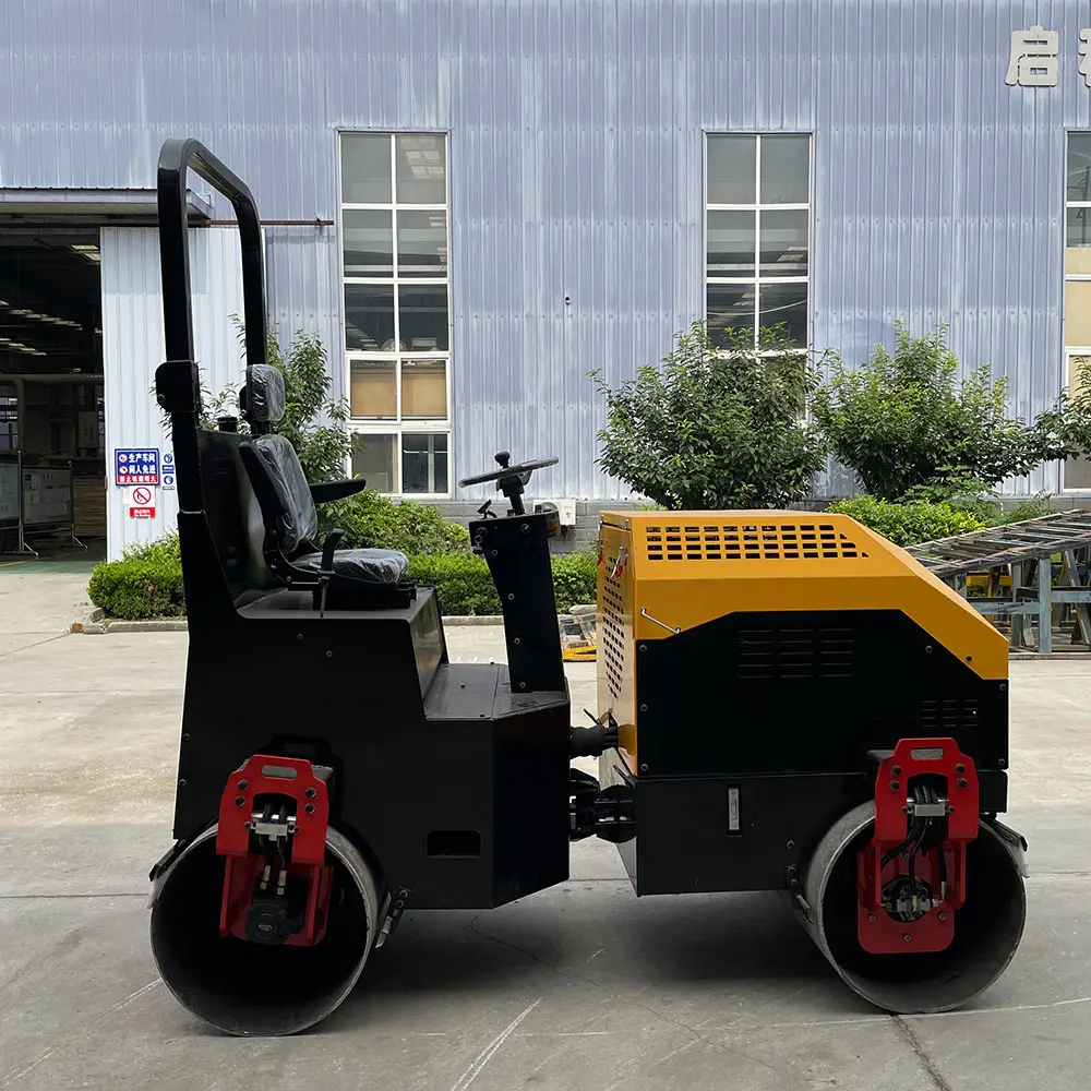 double-drum vibratory 20KN 25KN 30KN 35KN 40KN excitation force mini road roller compactor machine