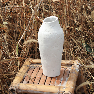 Merlin Living Artstone cueva piedra cerámica blanca elegante jarrón Flor al aire libre jarrón decoración Chaozhou fábrica de cerámica al por mayor - Product Image 5