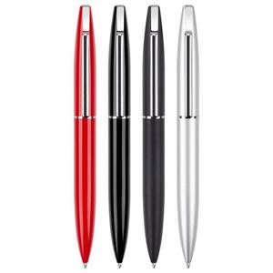 Stylo bille fin en métal pour hôtel, réunion et écriture, avec impression personnalisée, idéal comme cadeau - Product Image 2