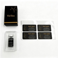 Boîtes à cartes de qualité supérieure, étiquettes de flacons de peptides en vinyle colorées personnalisées, haute viscosité, imperméables, résistantes à la chaleur, 3 ml/5 ml/10 ml