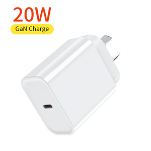 澳大利亚新充电器20W GaN Tech PD AU标准SAA适配器Type-c端口快速便携式充电器，带手机AU插头 - Product Image 1