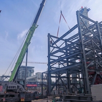 Plateforme industrielle en acier avec support de tuyauterie, en acier au carbone Q355B avec revêtement anticorrosion, fournie directement par l'usine