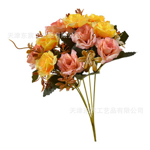 Bouquet de roses en diamant Dongchen Crafts, 30 cm-100 cm, fleurs en soie, décoration de mariage et de maison - Product Image 5