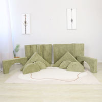 14-teiliges Verspieltes Modulares Schaumstoff-Bauklötzchen-Sofa für Kinder Spielsessel für Kleinkinder Umweltfreundliches Faltbares Sofa für Schlafzimmer/Wohnzimmer