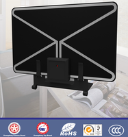 Antenne numérique HDTV DVB-T2 intérieure active longue portée 4K en plastique de haute qualité OEM, 25 dB, fréquence UHF 170-790 MHz, câble de 5 m