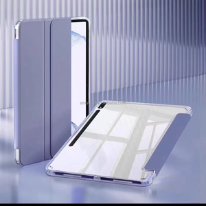 Trifold Stand Clear Hard Black Shell <span class=keywords><strong>Tablet</strong></span> Cover Case para <span class=keywords><strong>Samsung</strong></span> Galaxy Tab S10 Lite/S10 <span class=keywords><strong>FE</strong></span>/S9 <span class=keywords><strong>FE</strong></span> 10,9 pulgadas/Tab S10 S9 S8 <span class=keywords><strong>S7</strong></span> - Product Image 6