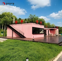Maisonnette préfabriquée extensible de luxe moderne de 20 pieds, 2 chambres, cuisine, salle de bain, bureau invité, appartement, hôtel, utilisation extérieure