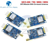 Module GPS TZT NEO-6M NEO-7M NEO-8M NEO-9M GY-NEO6MV2 GY-NEO7MV2 GY-NEO8MV2 avec contrôle de vol EEPROM MWC APM2.5 et grande antenne