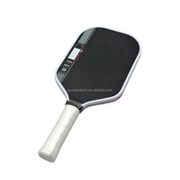 Raquette de pickleball Gen 4 approuvée par l'USAPA - Surface en fibre de carbone brute, thermoformée avec bords injectés de mousse 16 mm Honey