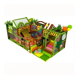 Custom 60 square meters Kid soft play wooden commercial playground kids indoor jungle