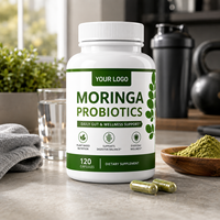 Capsules de Moringa Probiotiques de Qualité Supérieure en Gros pour Marques Privées OEM – Complément Alimentaire Biologique Naturel pour la Gestion du Poids