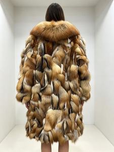 <span class=keywords><strong>Cappotto</strong></span> Lungo da Donna in Vera <span class=keywords><strong>Pelliccia</strong></span> <span class=keywords><strong>di</strong></span> Volpe Rossa Naturale per Calore <span class=keywords><strong>e</strong></span> Moda Invernale, <span class=keywords><strong>Cappotto</strong></span> Oversize <span class=keywords><strong>con</strong></span> <span class=keywords><strong>Collo</strong></span> in <span class=keywords><strong>Pelliccia</strong></span> <span class=keywords><strong>di</strong></span> Volpe <span class=keywords><strong>e</strong></span> <span class=keywords><strong>Maniche</strong></span> Lunghe - Product Image 4