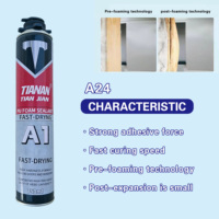 Colle monocomposant en mousse de polyuréthane TIAN JIAN A24 900g 750ml pour portes en bois, travaux de menuiserie et décoration intérieure