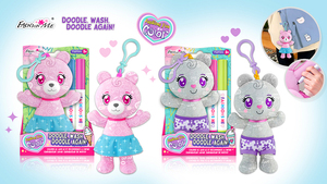 Bambini fai da te personalizzati che disegnano <span class=keywords><strong>orsetto</strong></span> peluche portachiavi Set educativo per bambini morbido carino e lavabile Doodle bambola di peluche giocattoli di peluche - Product Image 5