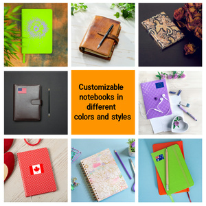 Agenda/Diario de Cuero PU Tamaño A5 2025 con Logotipo Personalizado, Estilo de Tapa Dura, Páginas Rayadas de Colores, Encuadernación Cosida para la Escuela - Product Image 3