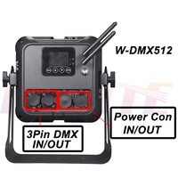 FEIYUEYUE Proyector LED RGBWA+UV de pared, impermeable IP65, a batería, 16000 mAh, 16x15W, 6/9 canales DMX512 RC, con lente de 15/25/40 mm