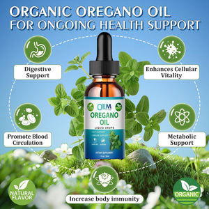 Aceite de Orégano Orgánico OEM/ODM en Gotas Líquidas con 60% de Carvacrol, Vitamina E y Aceite MCT, Sin Alcohol, para el Apoyo Digestivo e Inmunológico - Product Image 2