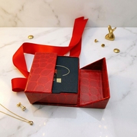 Boîte cadeau rigide à double porte haut de gamme, avec couvercle, logo personnalisé imprimé, boîte à bijoux en carton de luxe avec aimant, matériaux recyclés