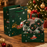 Weihnachts-Geschenkbox Luxuriöse Feiertagsverpackung mit Deckel Überraschungsbox für Süßigkeiten Schokolade Geschenkkarte