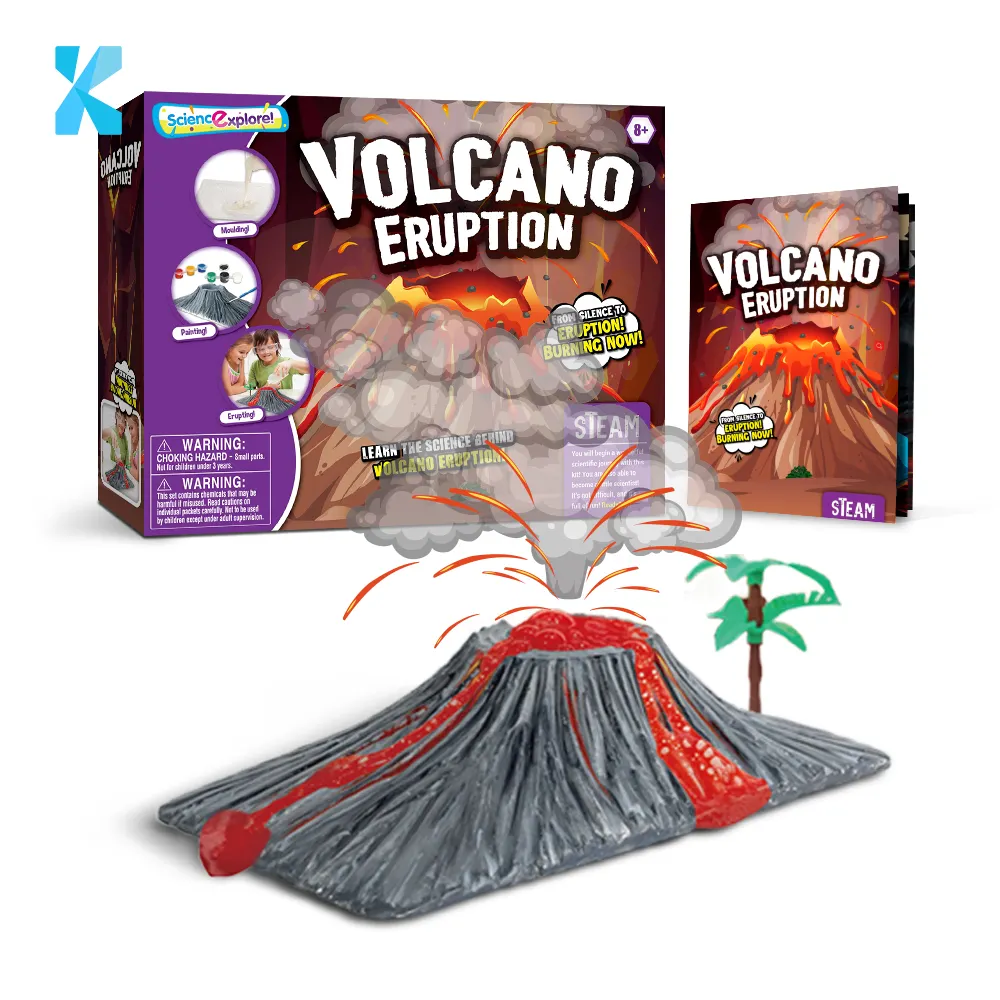 Amazon best sell toys volcano science set eruption experiment children lab educational toys