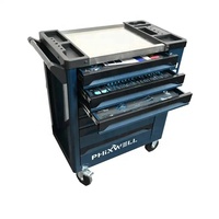 Chariot d'atelier multifonctionnel robuste en acier et métal avec kit d'outils, personnalisable OEM/ODM/OBM