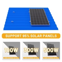Système de montage solaire facile Mini rail style U Support de montage de panneau solaire Kit de montage solaire sans rail