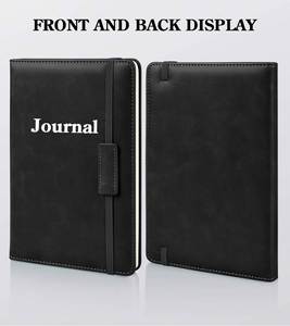 MY MOON PIE LZ 001 Custom Black A5 Hardcover PU Leather <b>Journal</b> with 100 Sheets for Work Note Taking and Organizer/Planner - Product Image 4