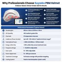 Equipo de Mapeo Cerebral QEEG de 21 Zonas con 810nm+1070nm y Casco Profesional de Bienestar PBM