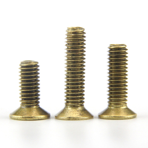 M2 M2.5 <b>M6</b> Brass Countersunk Head <b>Screws</b> Flat Phillips Head Machine Bolts Fasteners - Product Image 3