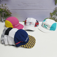 Gorra de Senderismo para Hombre, de 5 Paneles, Secado Rápido, Transpirable, Ligera, con Diseño Impreso, Logotipo Personalizado, para Campamento y Running