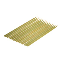 Brochettes plates jetables en bambou de 18 cm pour barbecue