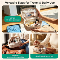 Trousse de Maquillage Matelassée Gonflée à Faible MOQ, 3 Tailles, Portable, Organisateur de Cosmétiques de Voyage, Logo Personnalisé pour Femmes, Idéale pour les Vacances - Vente Chaude