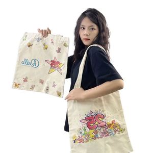Bolsa de Mano Personalizada con Logotipo Impreso, Bolsa de Lona con Bolsillos, Bolsa de Hombro con Asa, Bolsa de Lona para Compras - Product Image 4